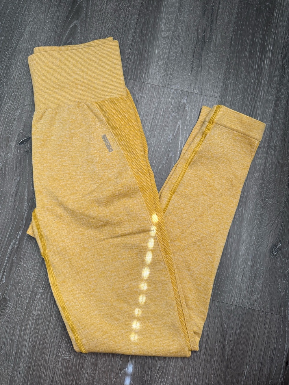 Gymshark Girls' Mustard Yellow Seamless Leggings